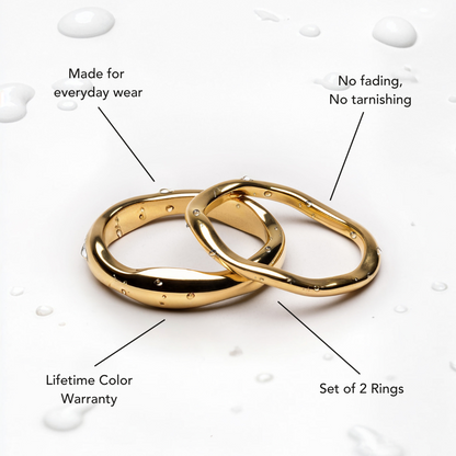"Gemini" Stackable Rings