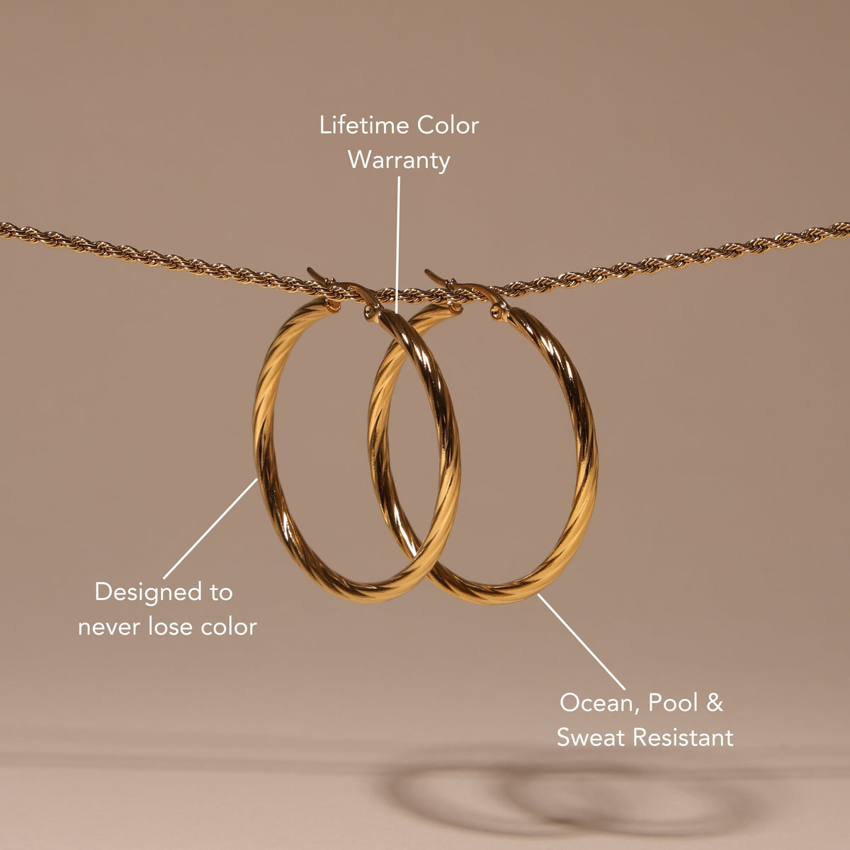 Aretes atrevidos trenzados