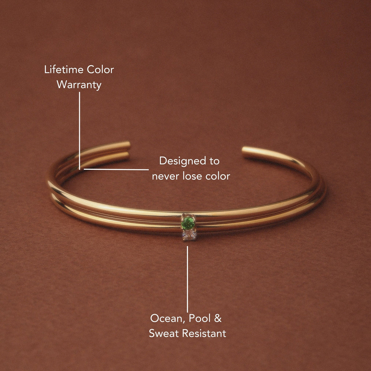 Brazalete solar delgado