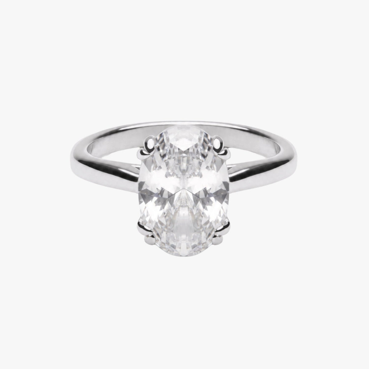 Anillo Solitario Ovalado
