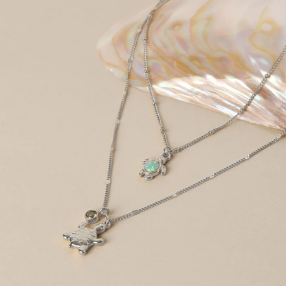 Opal Turtle Necklace